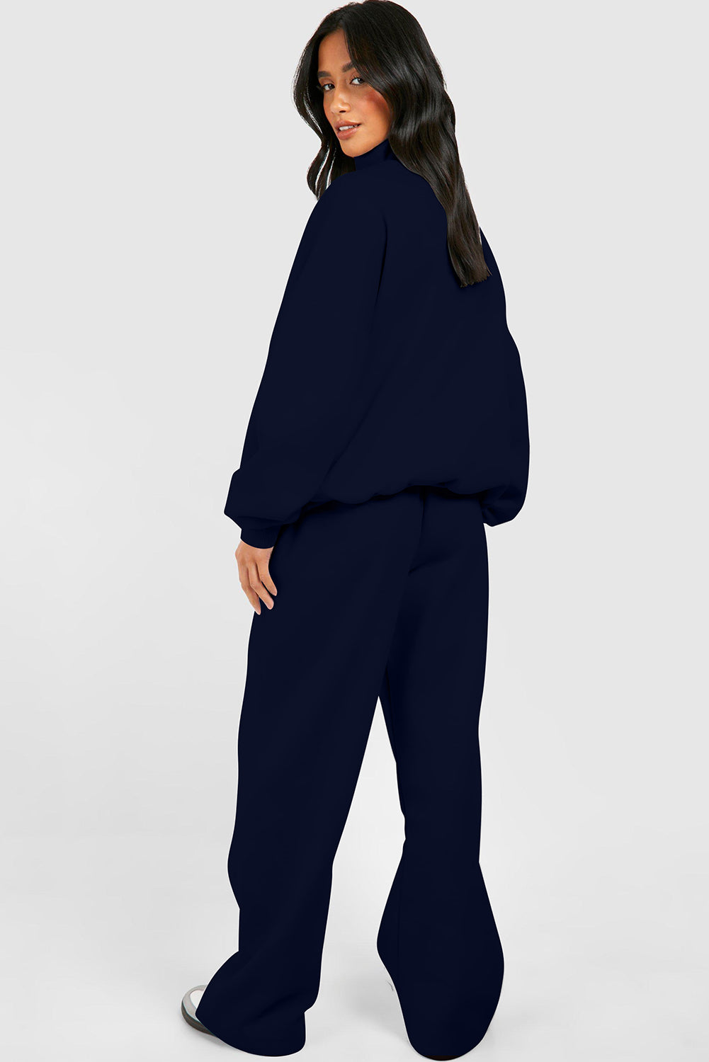 Half Zip Sweatshirt and Pants Set