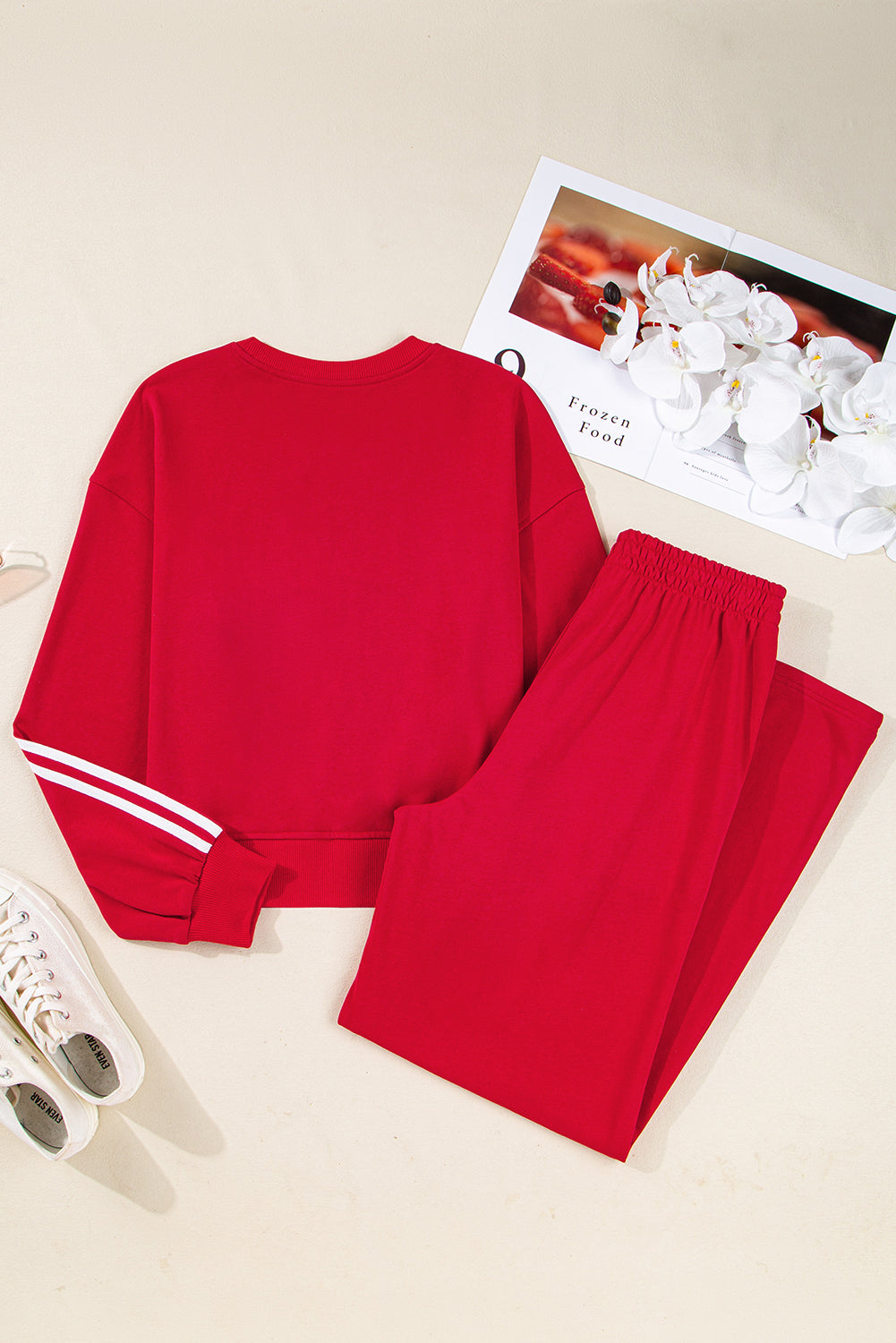 Wide Leg Pants 2pcs Outfit