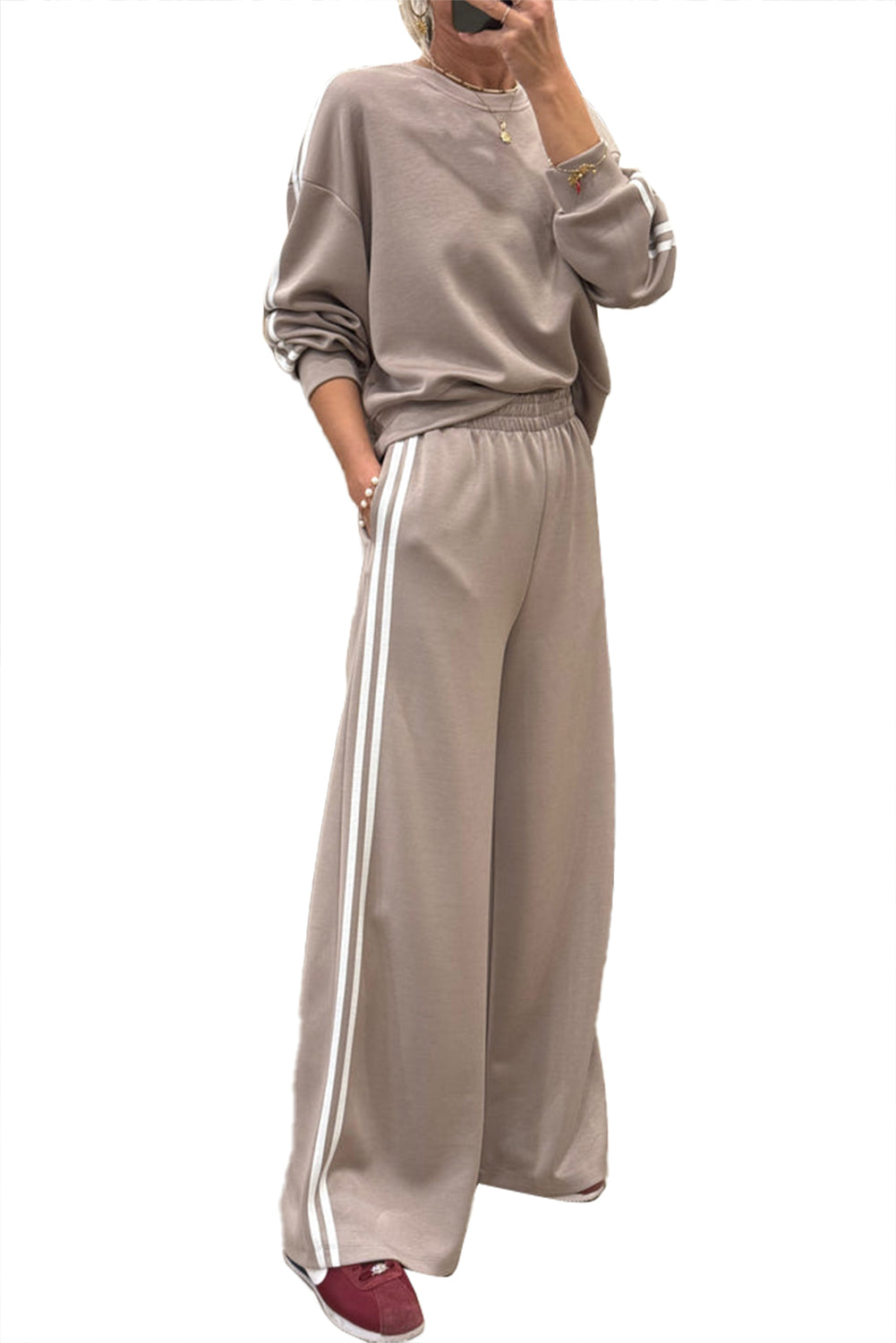 Wide Leg Pants 2pcs Outfit