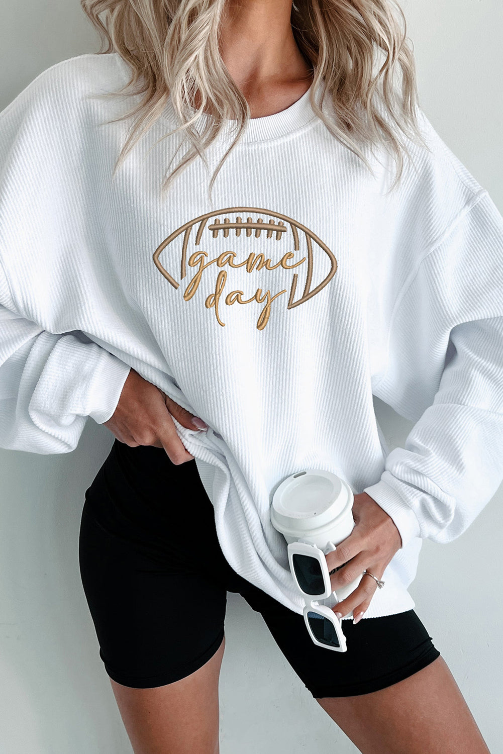 Game Day Embroidered Sweatshirt