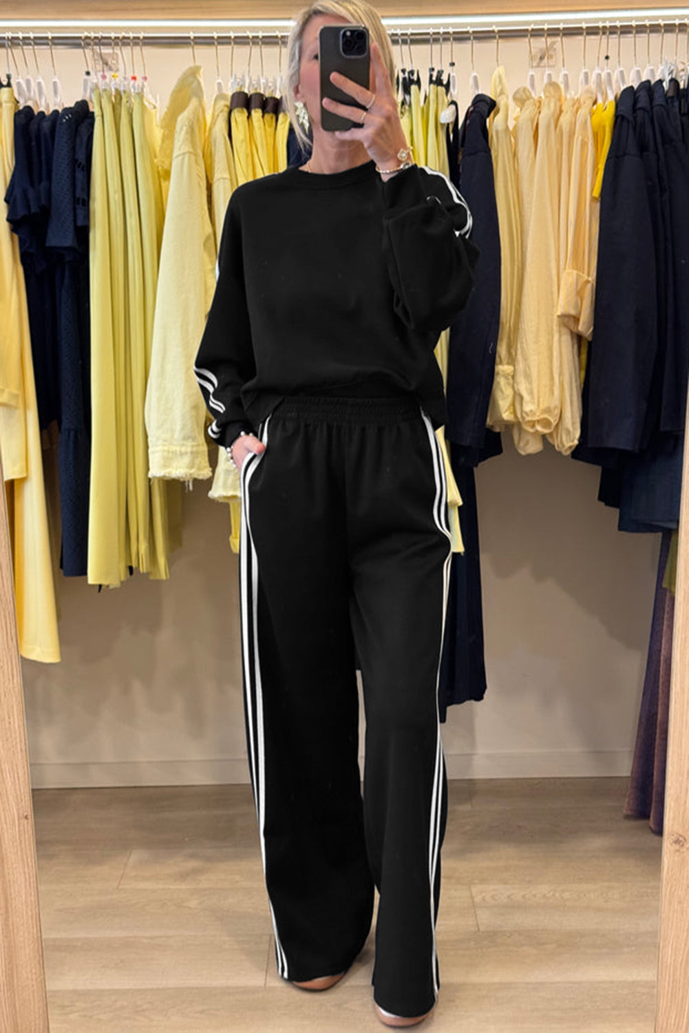 Wide Leg Pants 2pcs Outfit