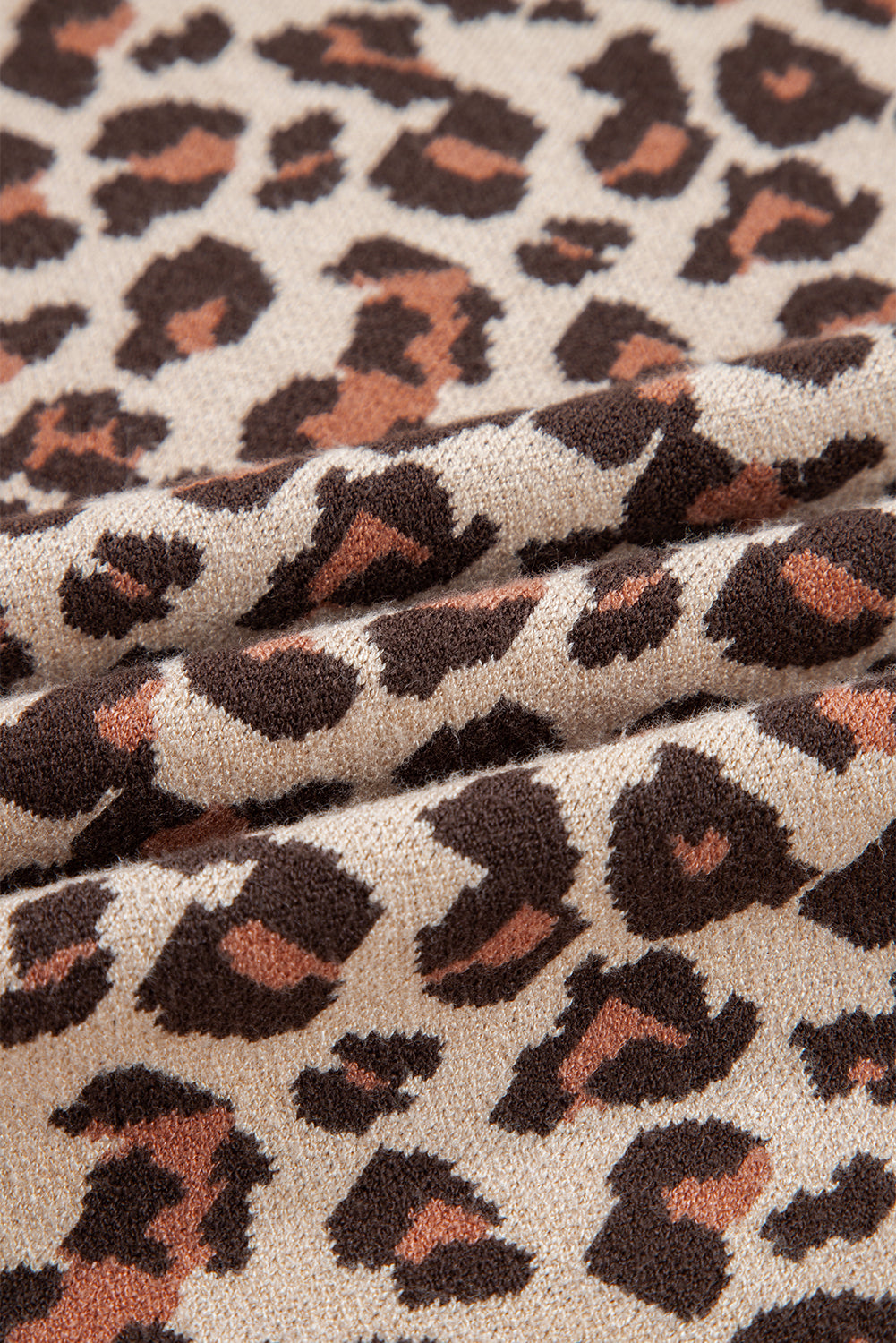 Leopard Print Sweater Dress