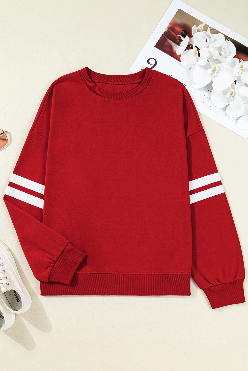 Varsity Round Neck Sweatshirt