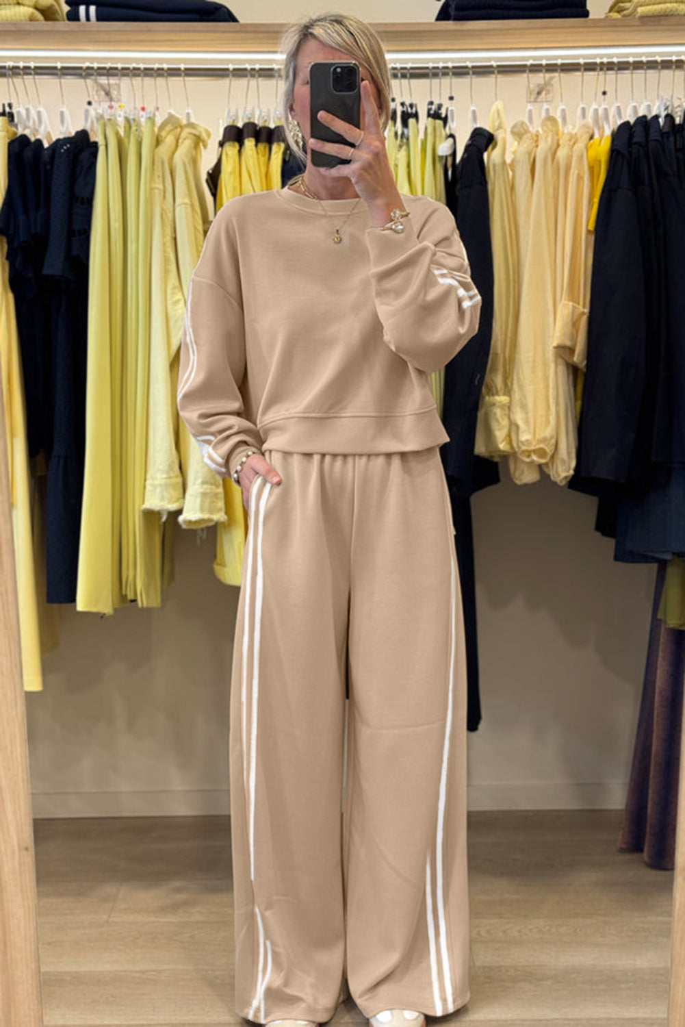 Wide Leg Pants 2pcs Outfit