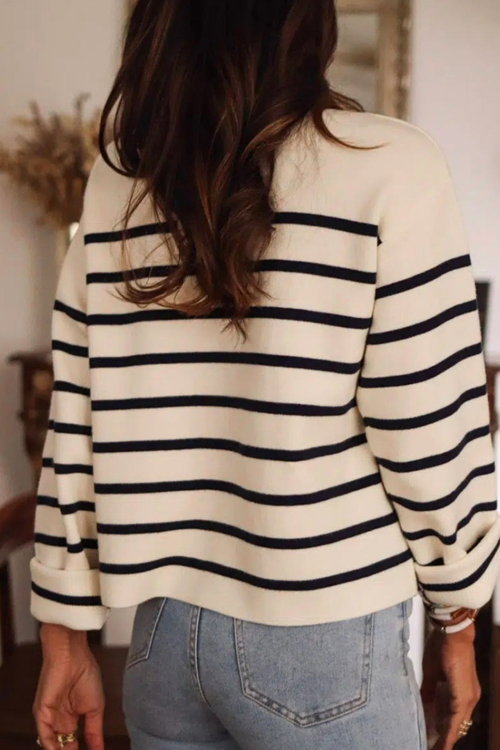 Black Stripe Cardigan