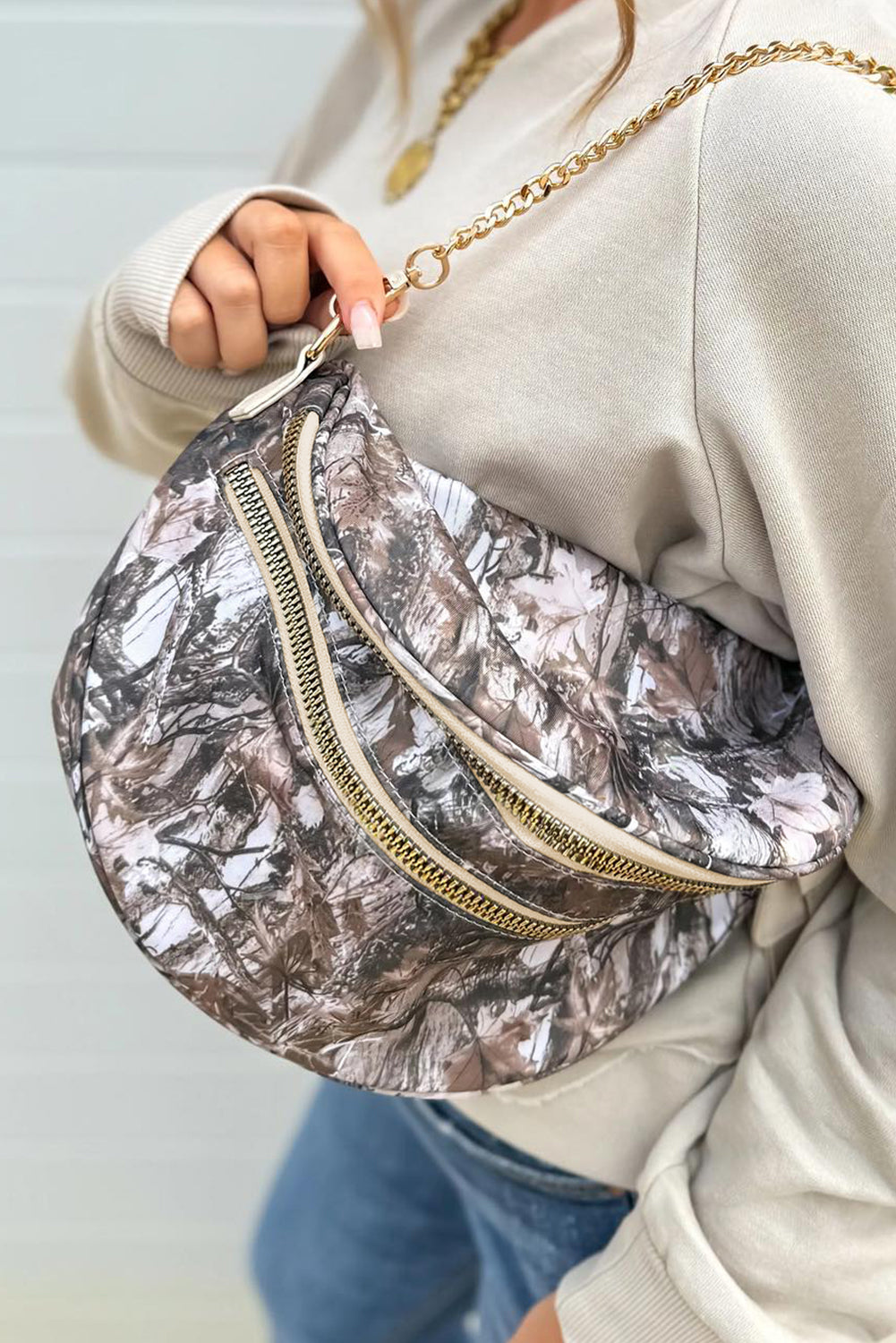 Double Zipper Crossbody Bag