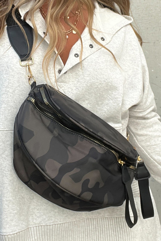 Double Zipper Crossbody Bag