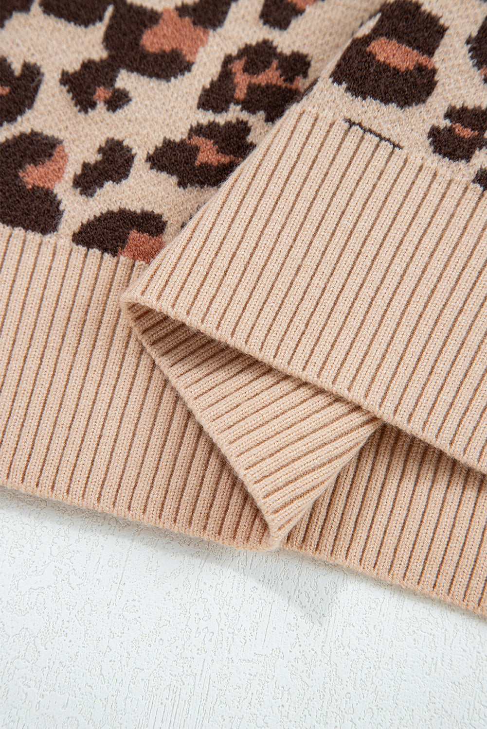 Leopard Print Sweater Dress