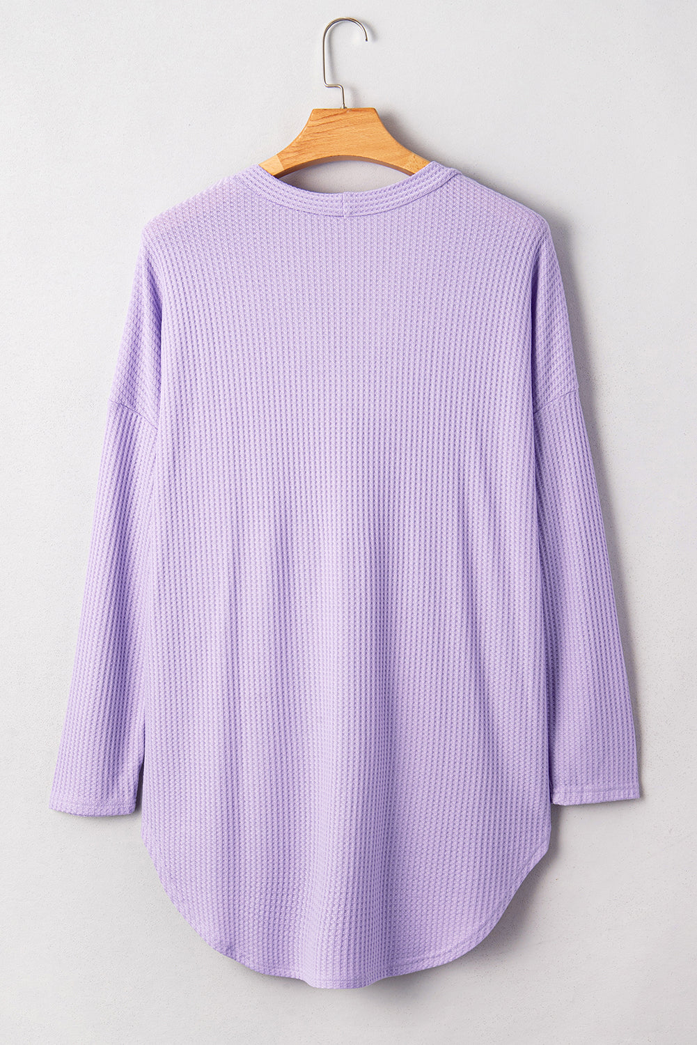 Waffle Knit Button Front Cardigan