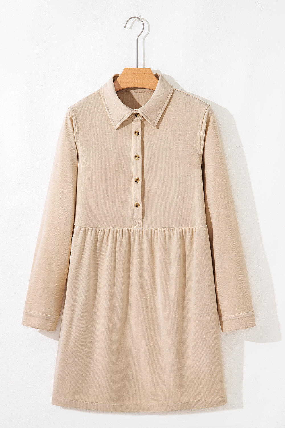 Corduroy Long Sleeve Mini Dress