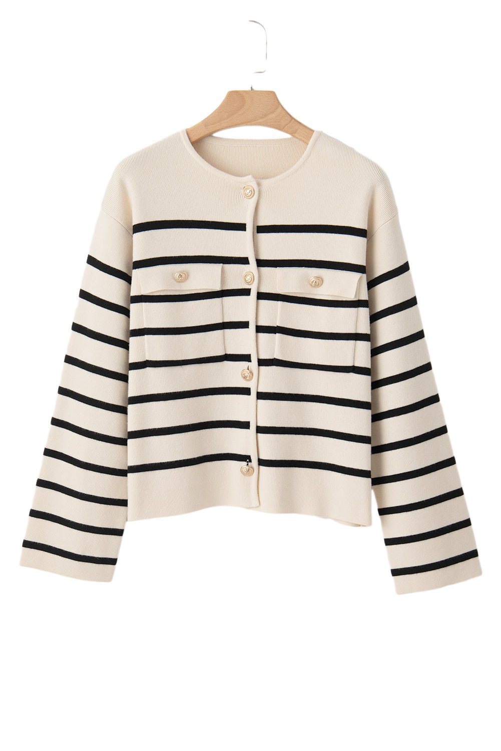 Black Stripe Cardigan