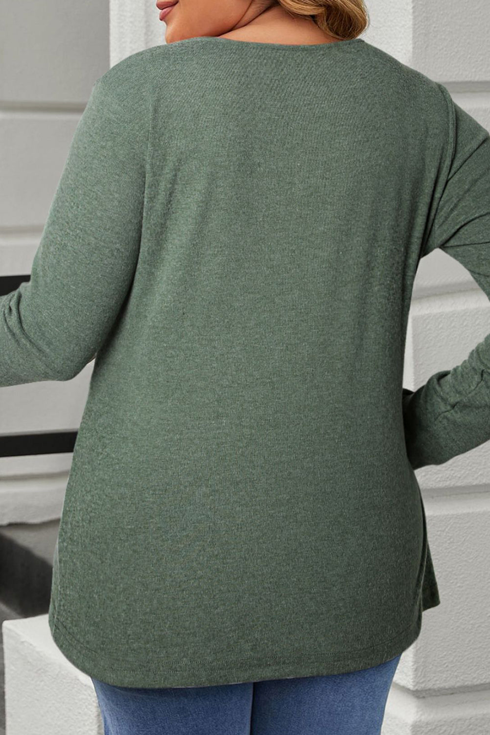 Snap Button Henley Top