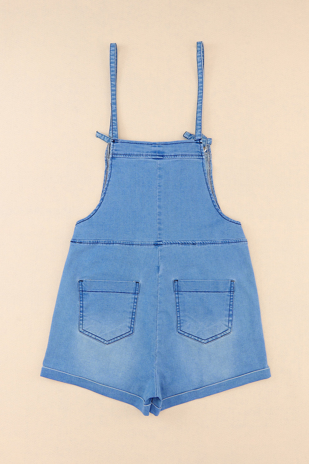 Casual Denim Shorts Overalls