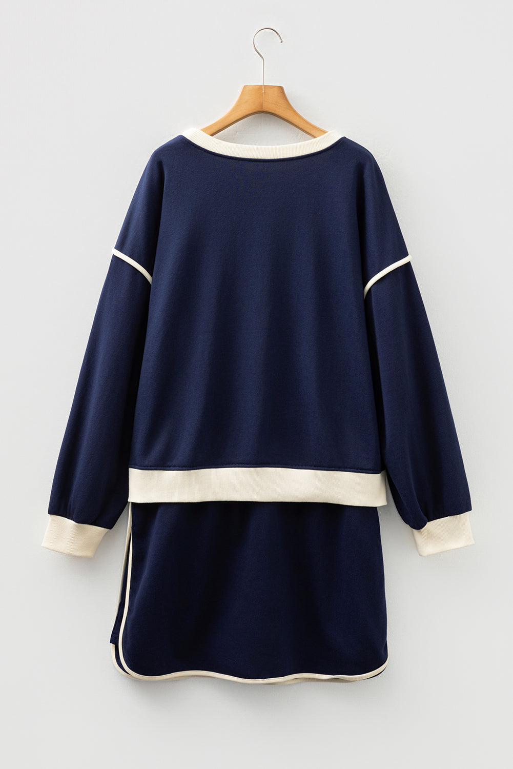 Drop Shoulder Top and Mini Skort Outfit