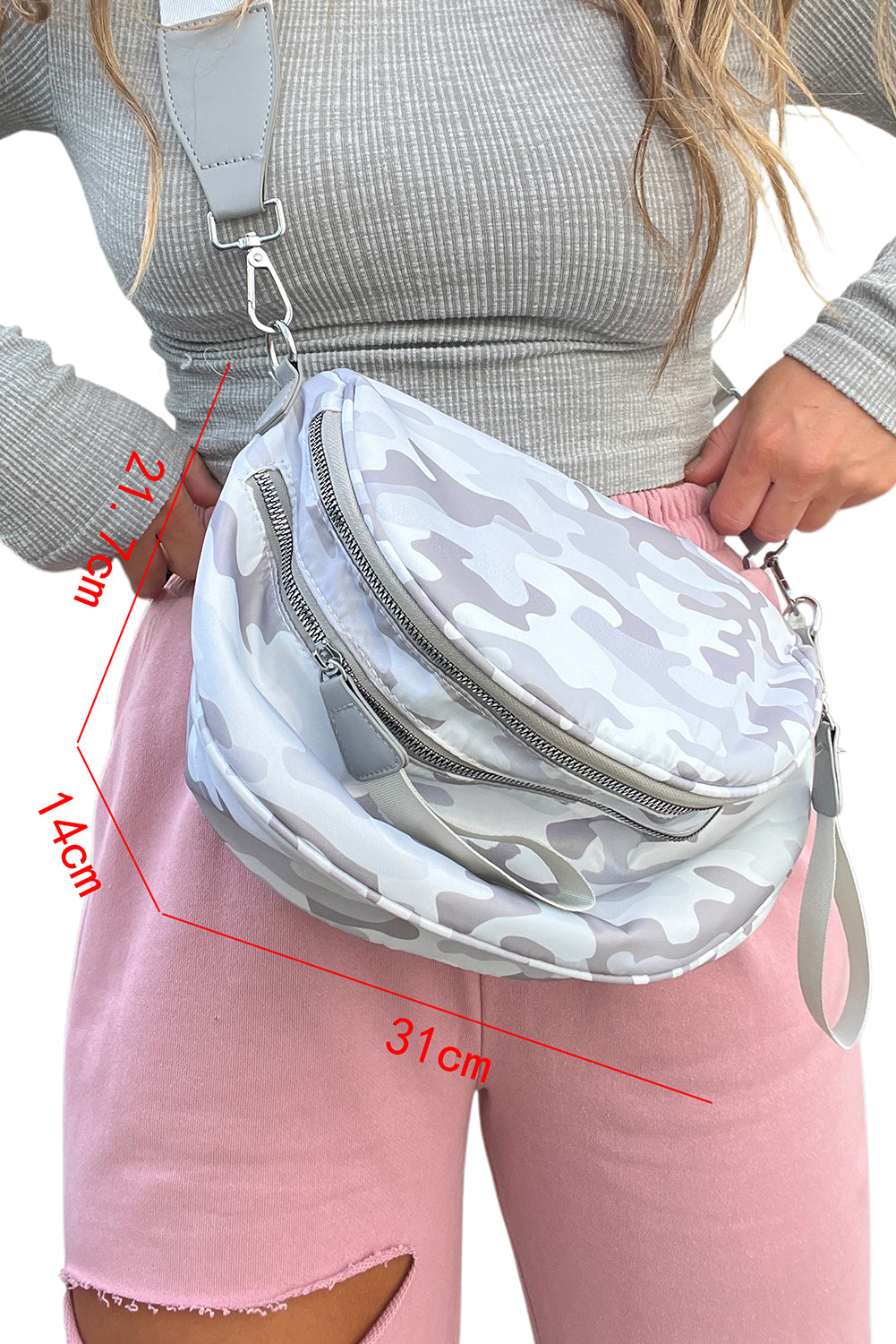 Double Zipper Crossbody Bag