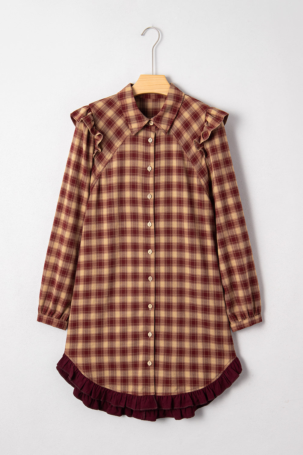 Long Sleeve Mini Shirt Dress