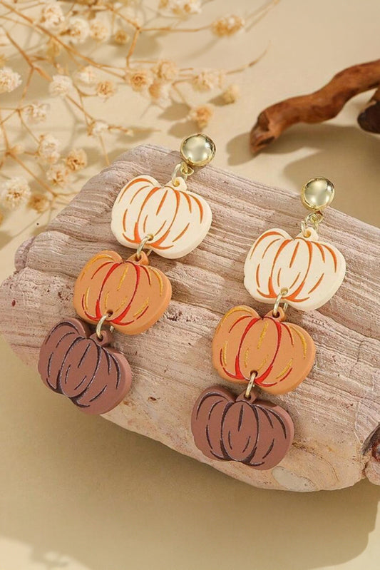 Pumpkin Dangle Earrings