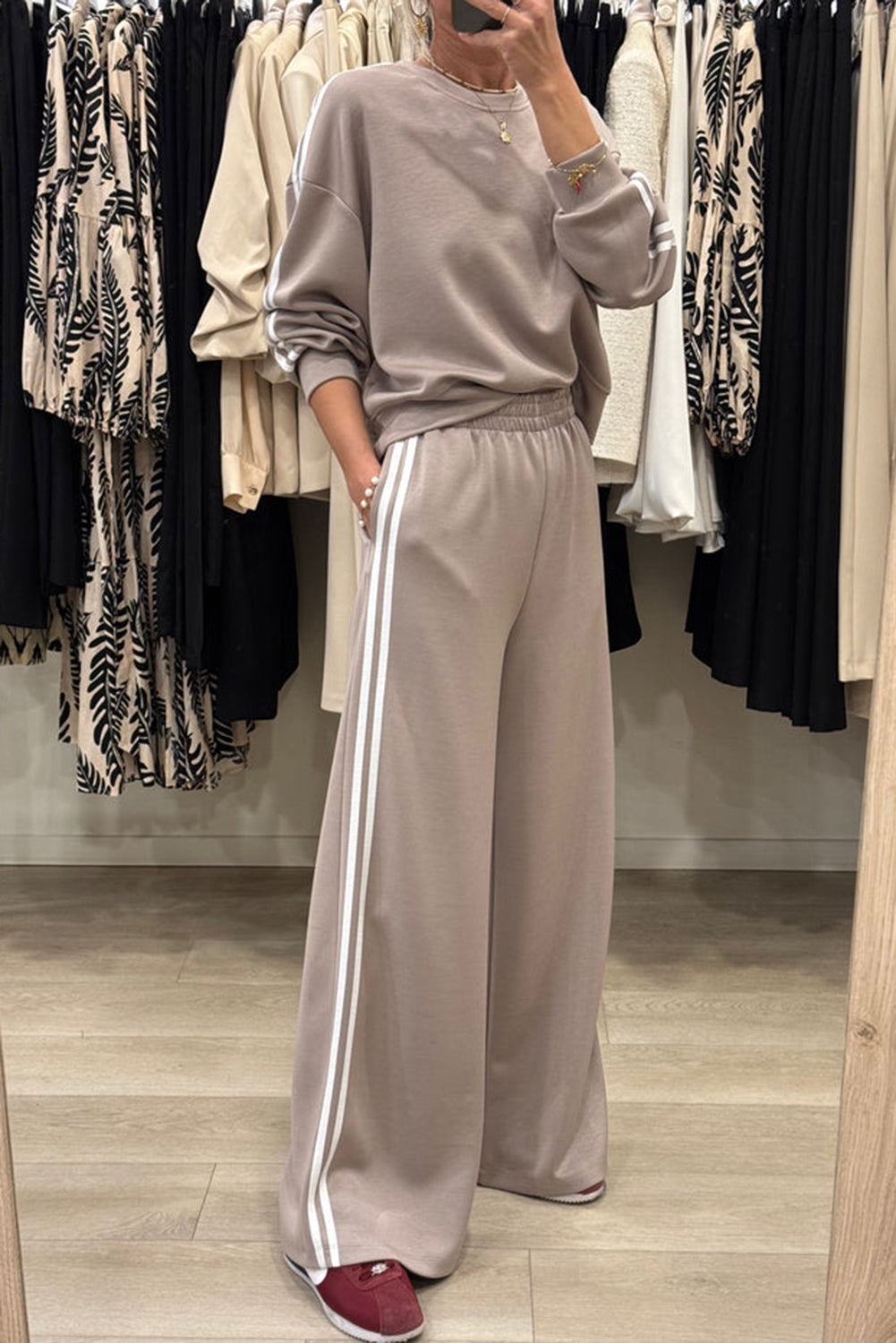Wide Leg Pants 2pcs Outfit