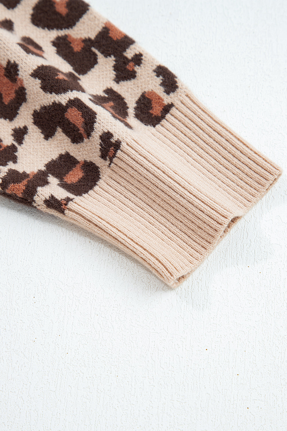 Leopard Print Sweater Dress