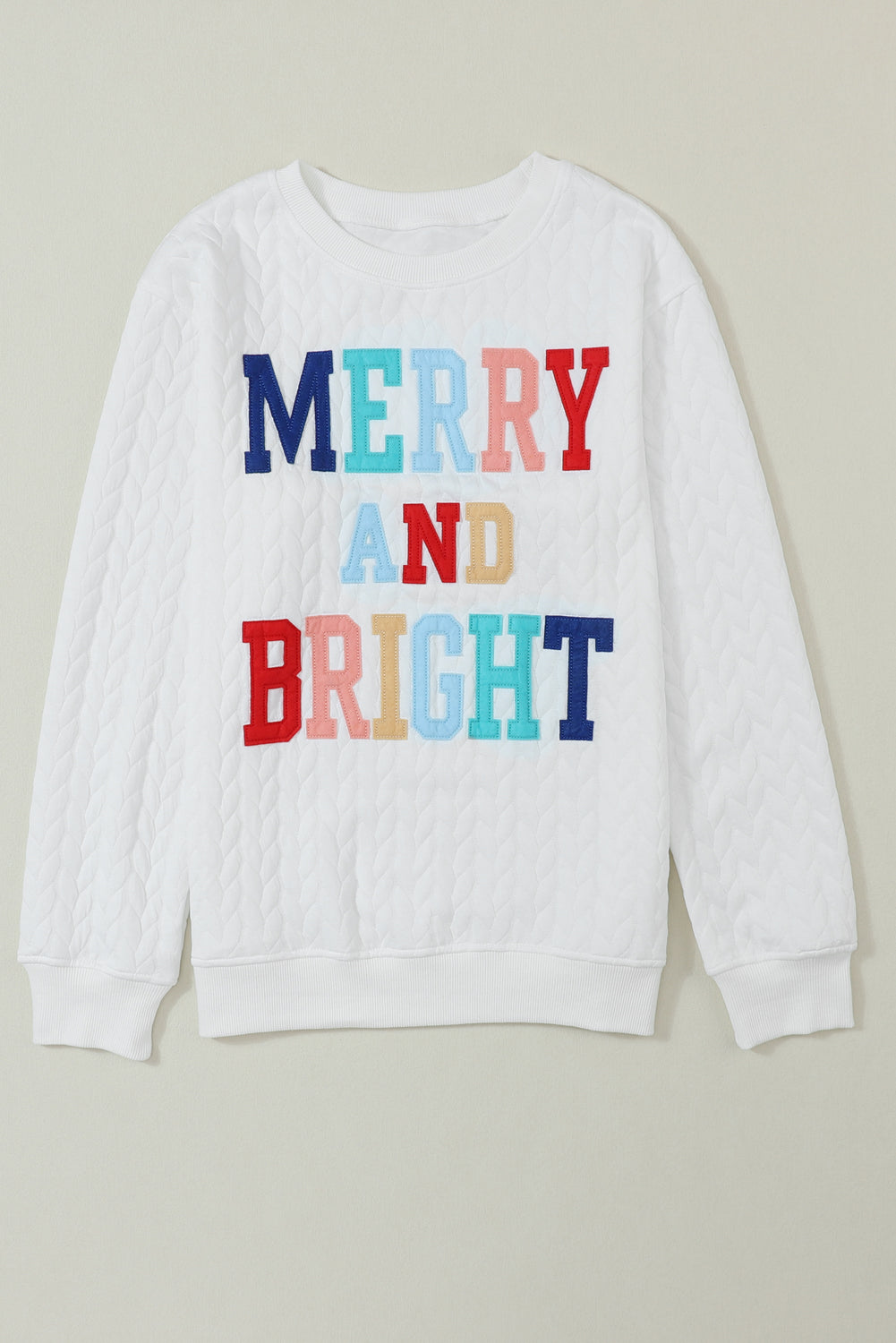 Merry and Bright Quilted Ugly Sweater