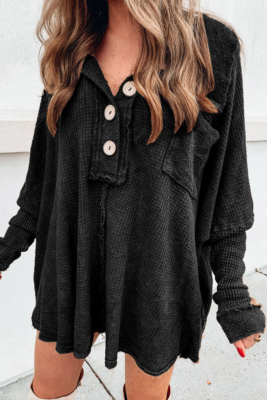 Patchwork Loose Knit Top