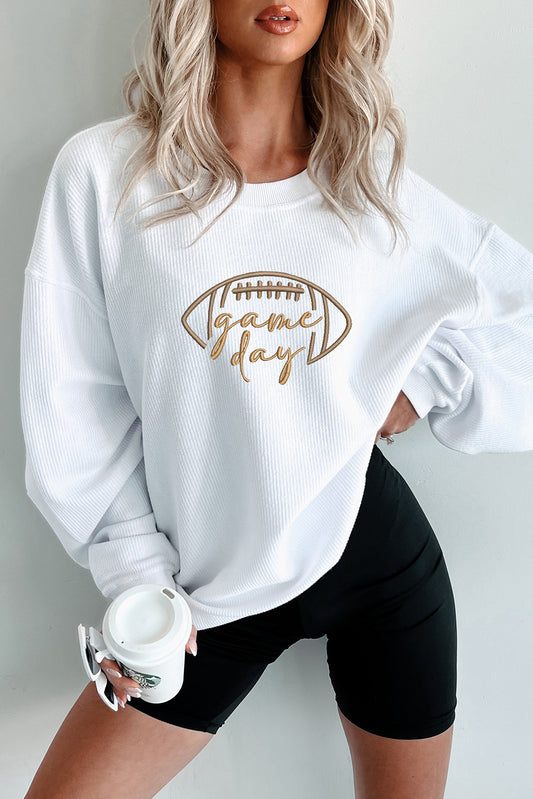 Game Day Embroidered Sweatshirt