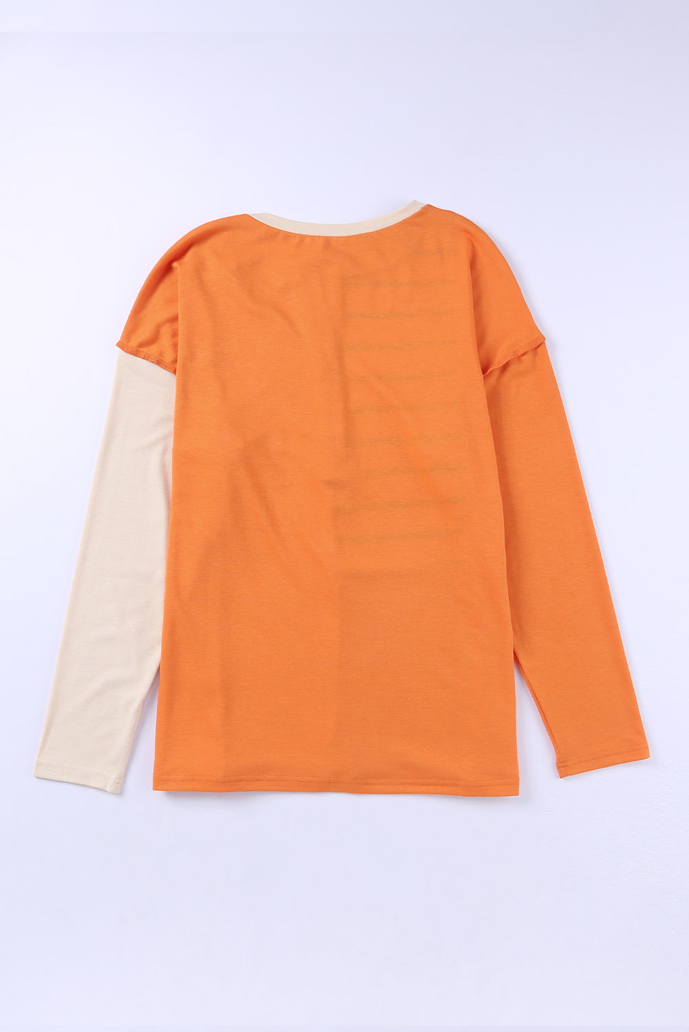 Color Block Casual Long Sleeve Henley Shirt
